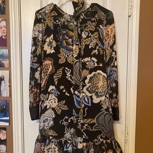Size 4 Tory Burch Long-Sleeve Shift Dress and Slip